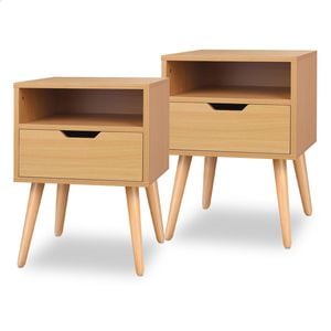 ALFORDSON 2x Bedside Table Wood