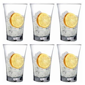 6pc Artcraft Blaze Hi-Ball Water Cocktail Drinking Glass Drinkware 350ml Clear