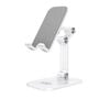 Folding Desktop Phone Stand/Holder for iPhone/iPad White USP