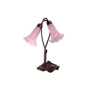 G&g Twin Lily Lamp Purple