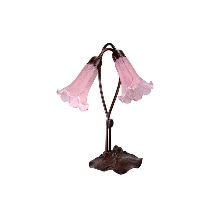G&g Twin Lily Lamp Purple