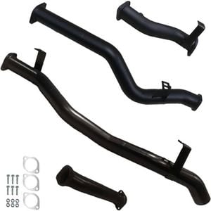 Ignite Exhausts Dpf Back For Toyota Landcruiser 79 Series V8 S/cab 3" With Pipe Black Aluminised Steel