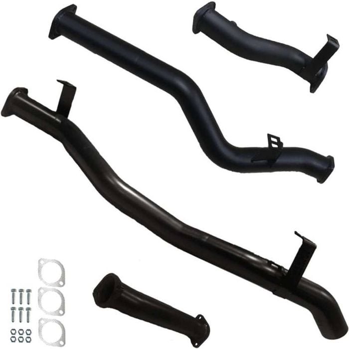Ignite Exhausts Dpf Back For Toyota Landcruiser 79 Series V8 S/cab 3" With Pipe Black Aluminised Steel