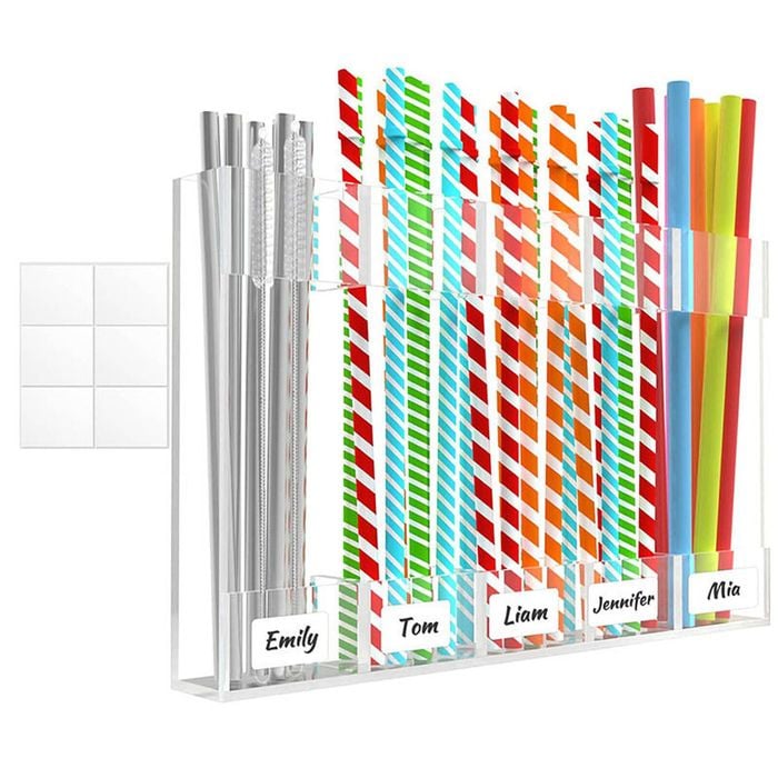 Catzon Large Acrylic Straw Holder