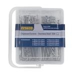 Syneco 280 Piece Assorted Stainless Steel Chipboard Screws