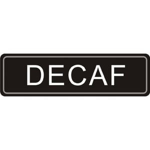 Olympia Airpot Label Adhesive Decaf Beverage Coffee Station Signage