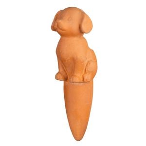 Northcote Pottery 14cm Terracotta Dog Self-Watering Garden Pot Reservoir Stake