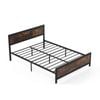 Costway Queen Size Metal Slats Bed Frame W/headboard & Footboard