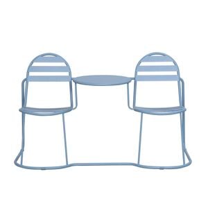 Marquee Blue Double Chair With Table