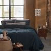 VTWonen King Dark Blue Earth Dark Blue Cotton Sateen Quilt Cover Set