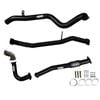 Ignite Exhausts Turbo Back For Nissan Gu Patrol 4.2l Leaf Spring Ute 3" Dump Pipe & Pipe Only Black Aluminised Steel