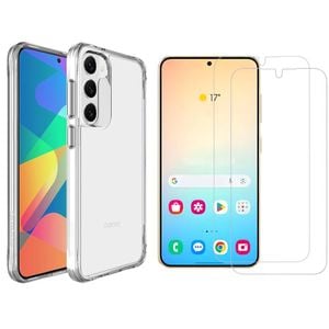 Icoverlover For Samsung Galaxy S24+ Plus Case + 2 Glass Screen Protectors Clear