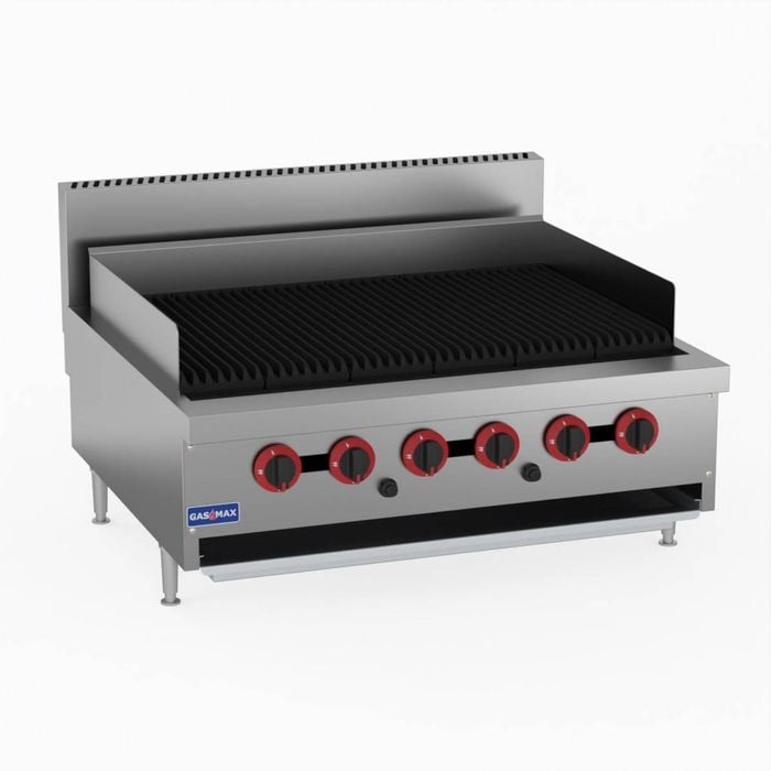 Gasmax Natural Gas 6 Burner Char Grill Top  - Chargrills (qr-36e)