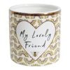 LVD Ceramic/Wax 10cm Scented Tealight Candle Lovely Friend
