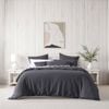 Bianca Kahlani King Charcoal Polyester Quilt Cover Set