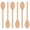 Argon Tableware Wooden Cooking Spoons - 30cm - Pack of 6