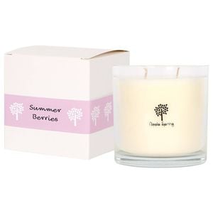 Nicola Spring 400g Soy Wax Scented Candle - Summer Berries - 45 Hour Burn Time Relaxation Aromatherapy Gift Ready Jar Candle
