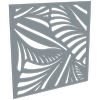 ProtectorAl 300 - 1200 x 300 - 1200mm Silver Brushed / Gloss White Jungle Unframed Composite Deco Panel