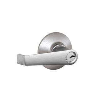 Schlage Satin Chrome F Series Elan Entrance Leverset