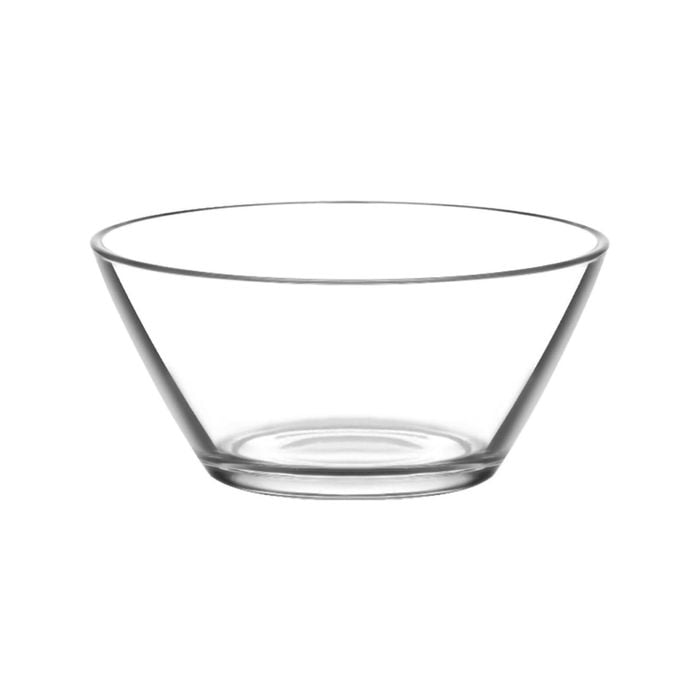 LAV Vega Glass Serving Bowl - Clear Nesting Kitchen Mixing Bowls - 215ml - 10.5cm