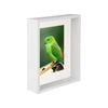 Nicola Spring 8" x 10" White 3D Deep Box Photo Frame - 5" x 7" Mount