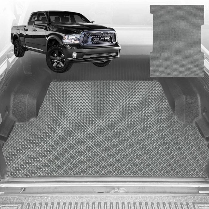 6D Diamond Ute Tub Mat for RAM 1500 Express (DT) 2019-Current with rambox - Grey