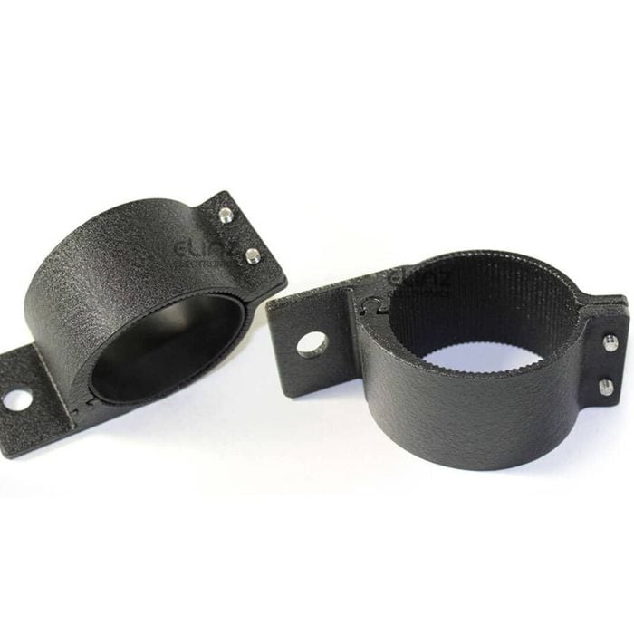 Elinz 3" 76-81mm PAIR Bullbar Mounting Bracket Clamp LED light bar Driving RIGID BLACK