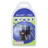Tosca TSA Approved Suitcase/Luggage Bag Security Safety Lock With Keys - Black