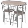 vidaXL Breakfast Bar Set Iron Dining Table and Chairs Kitchen Room Bistro