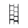 Roomlane Stockholm 2 Column Bookshelf Mango Wood in Black Wirebrush Finish