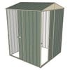 Build-a-Shed 1.5 x 1.5 x 2.3m Single Sliding Door Gable Shed with Single Sliding Side Door - Green
