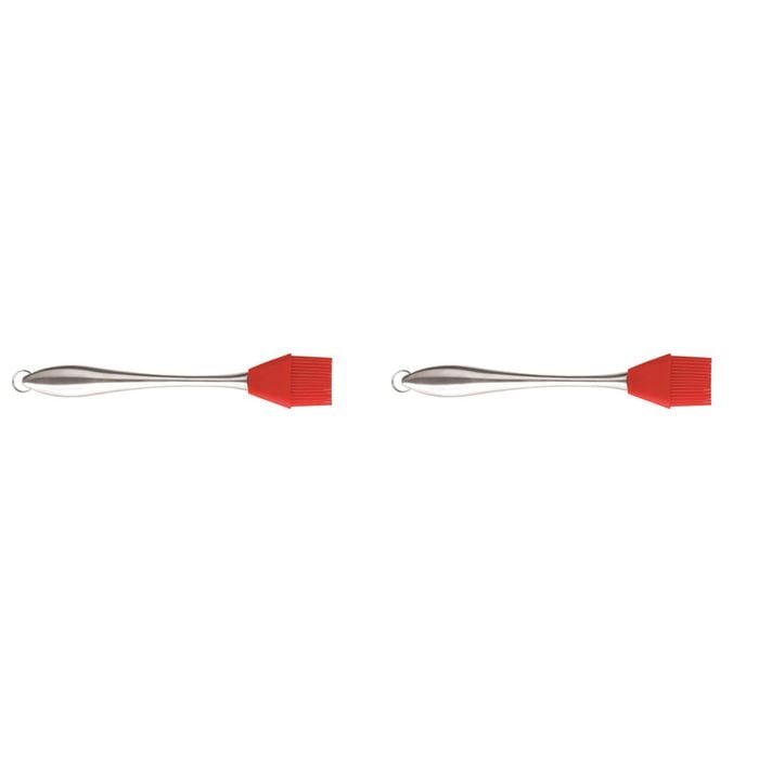 2PK Dexas Gadget Silicone 26.5cm Baster Cooking Brush - Red