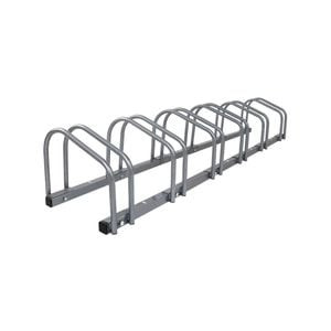 6 Bike Rack Floor Parking Storage Stand Bicycle Cycling Holder Portable Silver