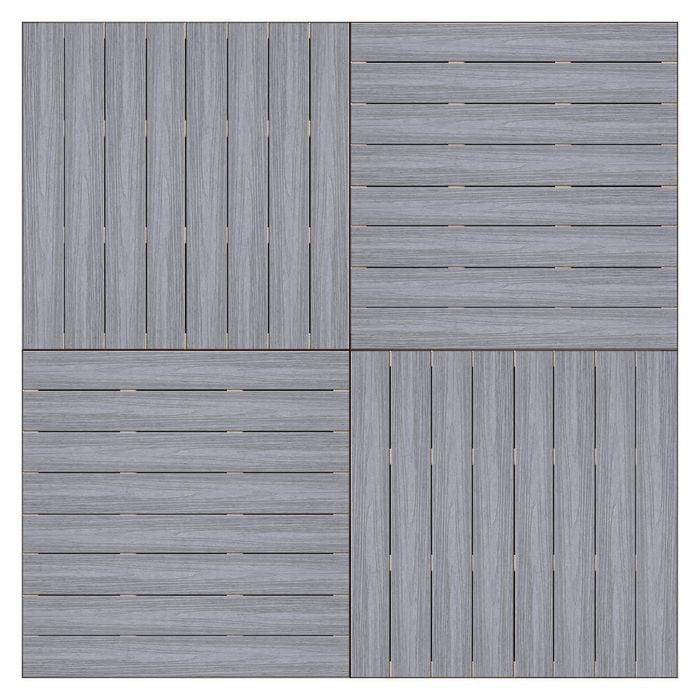 Good Times Decking 200-365 x 2288 x 2288mm Alpine Ash Ekodeck 4 Module Kit