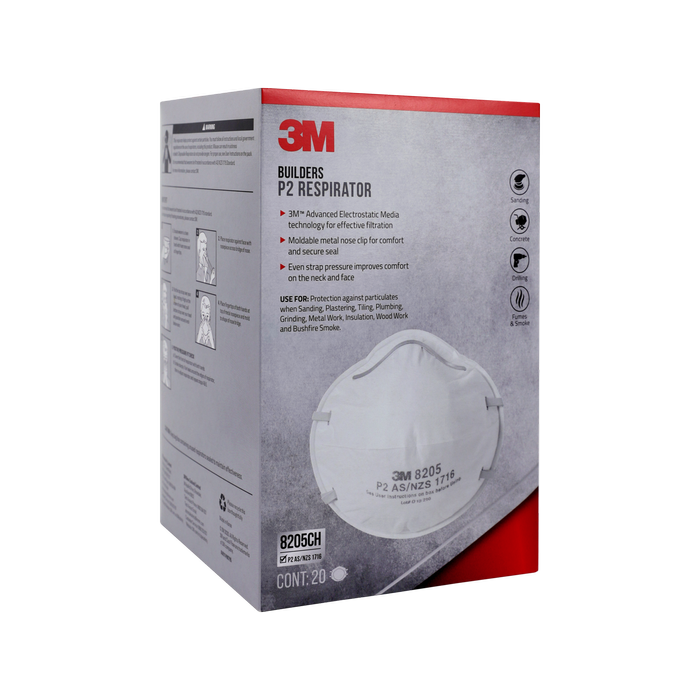 3M Builders P2 Respirator - 20 Pack