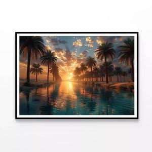 Sunset over the Sea  Print 100% Australian Made 120x90cm  (Poster)