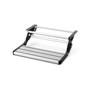 RV Essentials Silver Manual Single Caravan Step 200kg