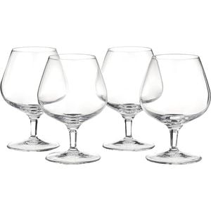 4pc Luigi Bormioli Masterpiece 395ml Cognac Glasses Set