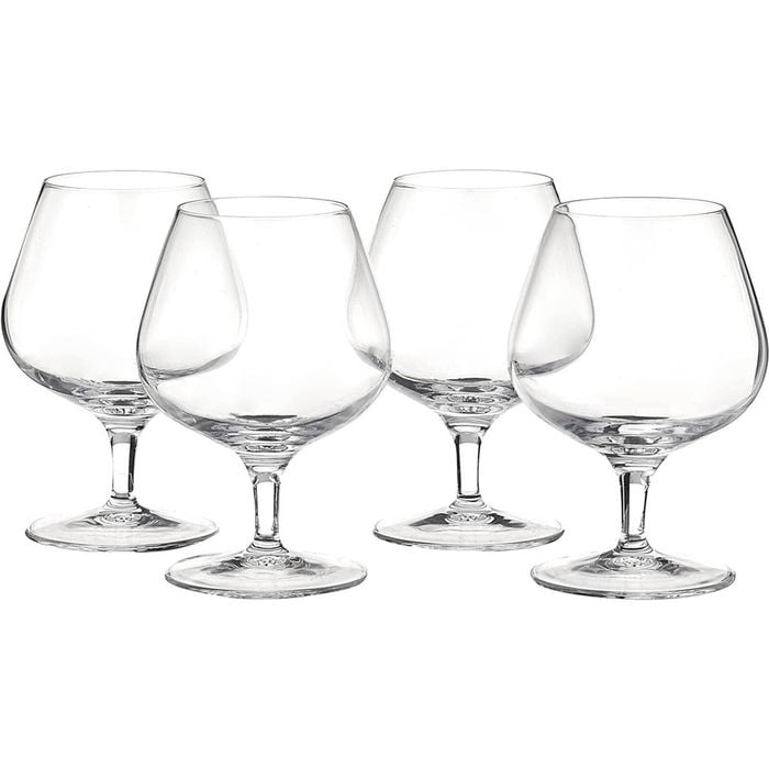 4pc Luigi Bormioli Masterpiece 395ml Cognac Glasses Set