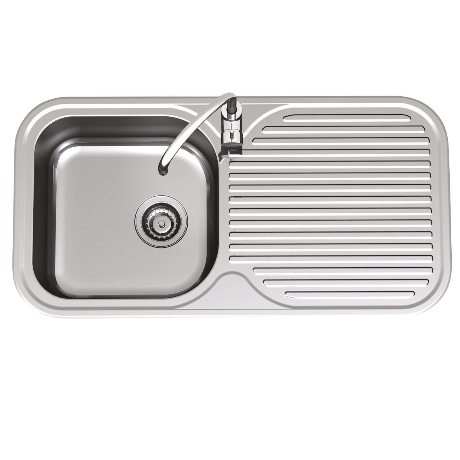 Clark Advance Single Left Hand Bowl Sink with 1 Tap Hole