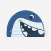 Decathlon - Coated Mesh Swim Cap - Printed Fabric - Size S - Shark Blue - S 20.7'-21.8'