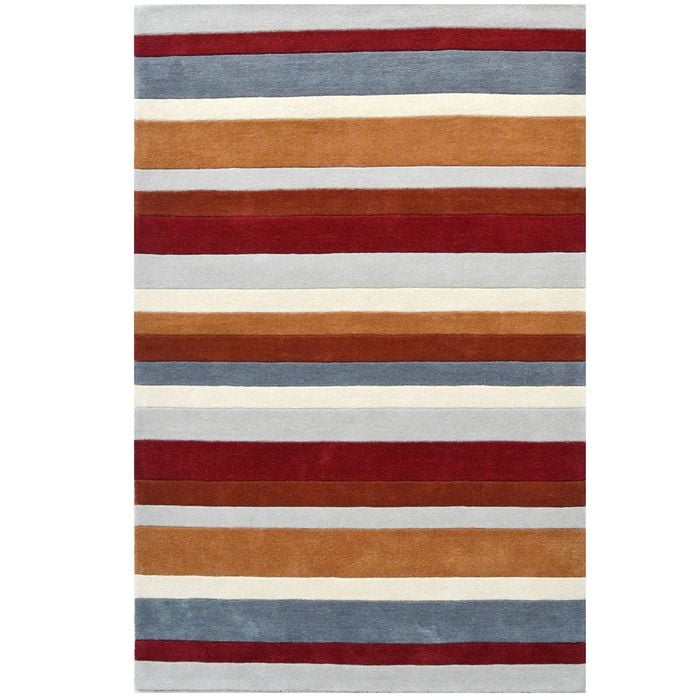 Designer Handmade Xylo Wool Rug-6295-Terracotta- 80x150cm