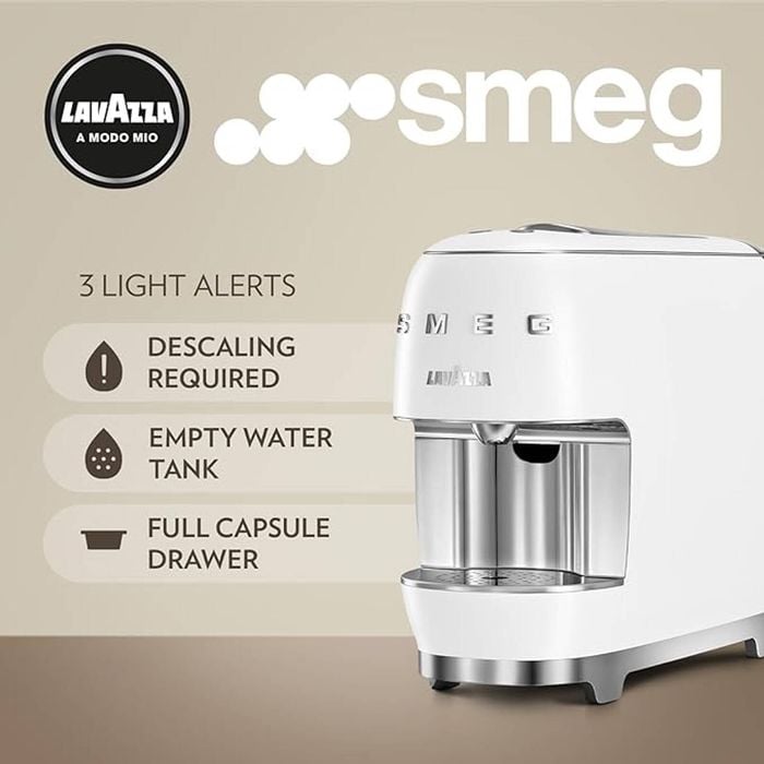 Lavazza A Modo Mio Smeg Capsule Coffee Machine White