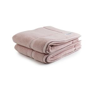 2pc Onkaparinga 60x90cm Flinders Bath Mat 800GSM Pink Blush