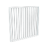 ProtectorAl 800 - 1200 x 1200mm Pearl White Aluminium Pool Gate Flat Top