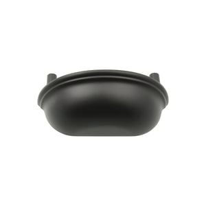 Lane 64mm Black Hampton Cup Pull Handle - 4 Pack