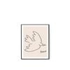 Aura Furniture 300mm*400mm White  Teyr Framed Wall Art
