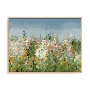 Artey | Tranquil Field - Framed Canvas - Natural Frame - 120 x 160cm