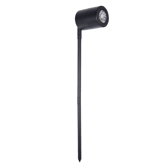 Brilliant 12V 5W Black Tate RGB+White Garden Spotlight