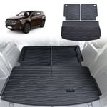 AUSGO Boot Liner for ISUZU MU-X MUX 2021-Onwards 3-Piece Set Cargo Trunk Mat